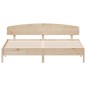 vidaXL Estructura de cama con cabecero madera maciza de pino 200x200cm vidaXL Estructura de cama con cabecero madera maciza de pino 200x200cm