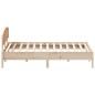vidaXL Estructura de cama con cabecero madera maciza de pino 200x200cm vidaXL Estructura de cama con cabecero madera maciza de pino 200x200cm