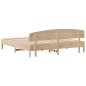 vidaXL Estructura de cama con cabecero madera maciza de pino 200x200cm vidaXL Estructura de cama con cabecero madera maciza de pino 200x200cm