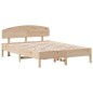 vidaXL Estructura de cama con cabecero madera maciza pino 160x200 cm