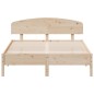 vidaXL Estructura de cama con cabecero madera maciza pino 160x200 cm