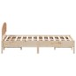 vidaXL Estructura de cama con cabecero madera maciza pino 160x200 cm