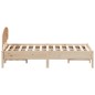 vidaXL Estructura de cama con cabecero madera maciza pino 135x190 cm