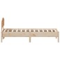 vidaXL Estructura de cama con cabecero madera maciza pino 75x190 cm vidaXL Estructura de cama con cabecero madera maciza pino 75x190 cm