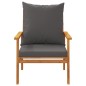 vidaXL Juego de muebles jardín 5 pzas con cojines madera maciza acacia