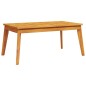 vidaXL Juego de muebles jardín 5 pzas con cojines madera maciza acacia