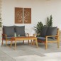 vidaXL Set de muebles para jardín 3 piezas con cojines madera acacia vidaXL Set de muebles para jardín 3 piezas con cojines madera acacia