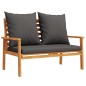 vidaXL Set de muebles para jardín 3 piezas con cojines madera acacia vidaXL Set de muebles para jardín 3 piezas con cojines madera acacia