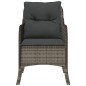 vidaXL Sillones de jardín con cojines 2 uds ratán sintético gris vidaXL Sillones de jardín con cojines 2 uds ratán sintético gris