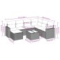 vidaXL Set de sofás de jardín 8 piezas y cojines ratán sintético negro vidaXL Set de sofás de jardín 8 piezas y cojines ratán sintético negro