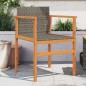 vidaXL Sillas de jardín 2 uds madera maciza y ratán sintético gris vidaXL Sillas de jardín 2 uds madera maciza y ratán sintético gris