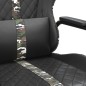 vidaXL Silla gaming cuero sintético negro y camuflaje vidaXL Silla gaming cuero sintético negro y camuflaje