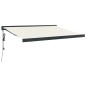 vidaXL Toldo retráctil aluminio y tela color crema 3,5x2,5 m vidaXL Toldo retráctil aluminio y tela color crema 3,5x2,5 m