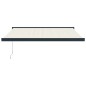 vidaXL Toldo retráctil aluminio y tela color crema 3,5x2,5 m vidaXL Toldo retráctil aluminio y tela color crema 3,5x2,5 m