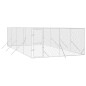 vidaXL Perrera de exterior acero galvanizado plateado 4x8x2 m vidaXL Perrera de exterior acero galvanizado plateado 4x8x2 m