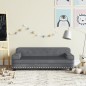 vidaXL Sofá para niños de terciopelo gris oscuro 90x53x30 cm vidaXL Sofá para niños de terciopelo gris oscuro 90x53x30 cm