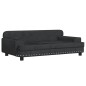 vidaXL Sofá para niños de terciopelo negro 90x53x30 cm vidaXL Sofá para niños de terciopelo negro 90x53x30 cm