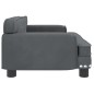 vidaXL Sofá para niños de terciopelo gris oscuro 70x45x30 cm