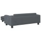 vidaXL Sofá para niños y reposapiés terciopelo gris oscuro 100x50x30cm vidaXL Sofá para niños y reposapiés terciopelo gris oscuro 100x50x30cm