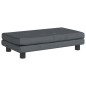 vidaXL Sofá para niños y reposapiés terciopelo gris oscuro 100x50x30cm vidaXL Sofá para niños y reposapiés terciopelo gris oscuro 100x50x30cm
