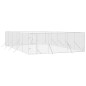 vidaXL Perrera de exterior acero galvanizado plateado 6x10x2 m vidaXL Perrera de exterior acero galvanizado plateado 6x10x2 m