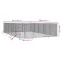 vidaXL Perrera de exterior acero galvanizado plateado 6x10x2 m vidaXL Perrera de exterior acero galvanizado plateado 6x10x2 m