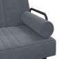 vidaXL Sofá cama en forma de L terciopelo gris oscuro 260x140x70 cm vidaXL Sofá cama en forma de L terciopelo gris oscuro 260x140x70 cm