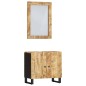 vidaXL Conjunto de muebles de baño 2 piezas madera maciza de mango vidaXL Conjunto de muebles de baño 2 piezas madera maciza de mango