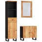 vidaXL Conjunto de muebles de baño 3 piezas madera maciza de acacia vidaXL Conjunto de muebles de baño 3 piezas madera maciza de acacia