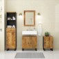 vidaXL Conjunto de muebles de baño 4 piezas madera maciza de mango vidaXL Conjunto de muebles de baño 4 piezas madera maciza de mango