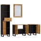 vidaXL Conjunto de muebles de baño 4 piezas madera maciza de mango vidaXL Conjunto de muebles de baño 4 piezas madera maciza de mango