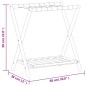 vidaXL Soporte para maletas bambú 68x38x58 cm vidaXL Soporte para maletas bambú 68x38x58 cm
