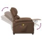 vidaXL Sillón de masaje eléctrico tela marrón vidaXL Sillón de masaje eléctrico tela marrón