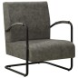 vidaXL Sillón de cuero sintético gris vidaXL Sillón de cuero sintético gris