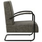 vidaXL Sillón de cuero sintético gris vidaXL Sillón de cuero sintético gris