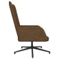 vidaXL Silla de relajación con reposapiés de tela marrón vidaXL Silla de relajación con reposapiés de tela marrón