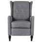 vidaXL Sillón de masaje reclinable de tela gris claro vidaXL Sillón de masaje reclinable de tela gris claro