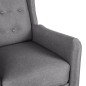 vidaXL Sillón de masaje reclinable de tela gris claro vidaXL Sillón de masaje reclinable de tela gris claro
