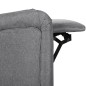 vidaXL Sillón de masaje reclinable de tela gris claro vidaXL Sillón de masaje reclinable de tela gris claro