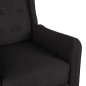 vidaXL Sillón de masaje reclinable de tela negro