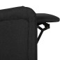 vidaXL Sillón de masaje reclinable de tela negro