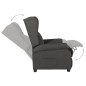 vidaXL Sillón reclinable de tela gris oscuro vidaXL Sillón reclinable de tela gris oscuro