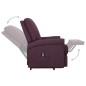 vidaXL Sillón elevable tela morado vidaXL Sillón elevable tela morado