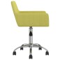 vidaXL Sillas de comedor giratorias 2 unidades tela verde vidaXL Sillas de comedor giratorias 2 unidades tela verde