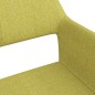 vidaXL Sillas de comedor giratorias 2 unidades tela verde vidaXL Sillas de comedor giratorias 2 unidades tela verde