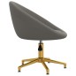 vidaXL Sillas de comedor 2 unidades terciopelo gris oscuro