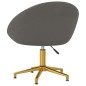 vidaXL Sillas de comedor 2 unidades terciopelo gris oscuro