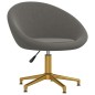vidaXL Sillas de comedor 2 unidades terciopelo gris oscuro