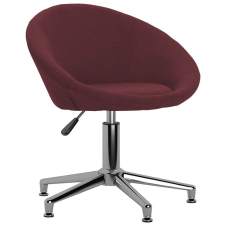 vidaXL Sillas de comedor giratorias 2 unidades tela morada