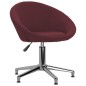 vidaXL Sillas de comedor giratorias 2 unidades tela morada vidaXL Sillas de comedor giratorias 2 unidades tela morada